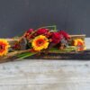 Herfstbloemstukje met bananenblad - Afbeelding 3