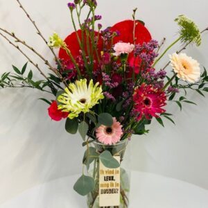 Wildboeket Valentijn in vaas